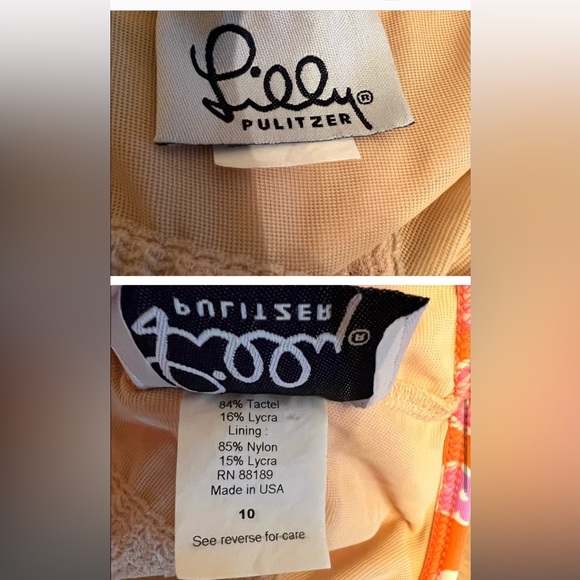 Lilly Pulitzer White Label Halter Swim Suit - Picture 3 of 4